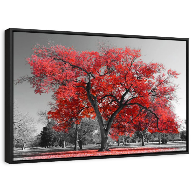 " Red Tree ", 40" H x 27" W