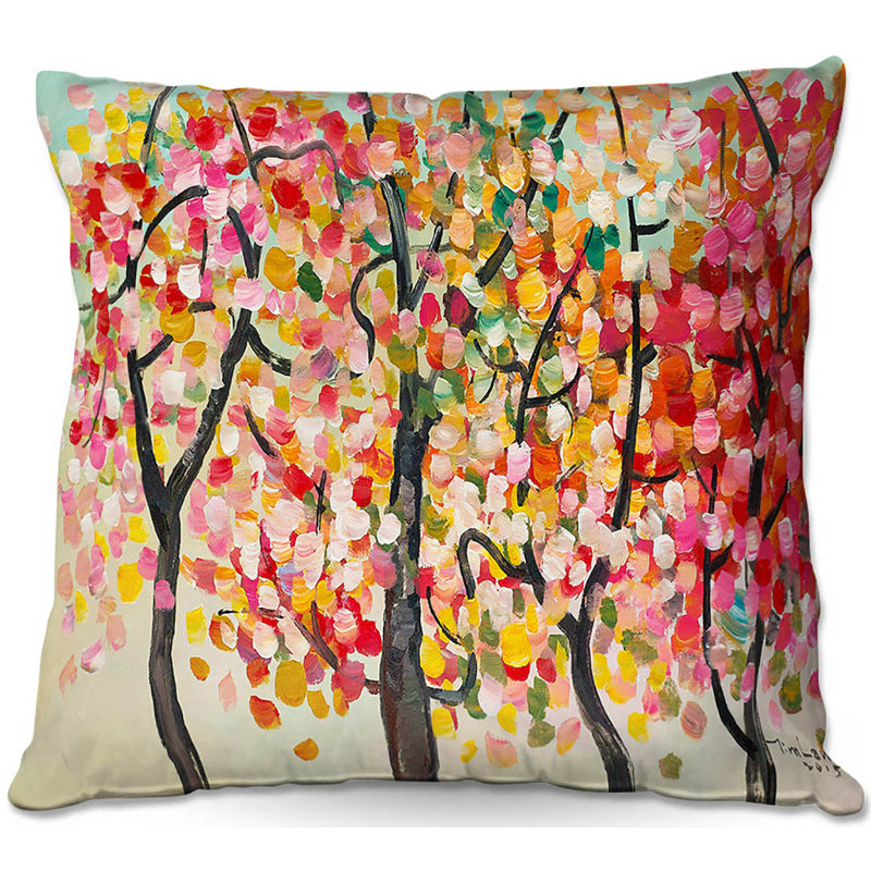 Floral Reversible Throw Pillow, 20" x 20"