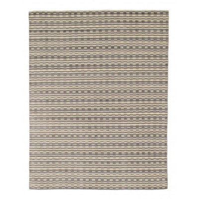 Geometric Area Rug in Gray