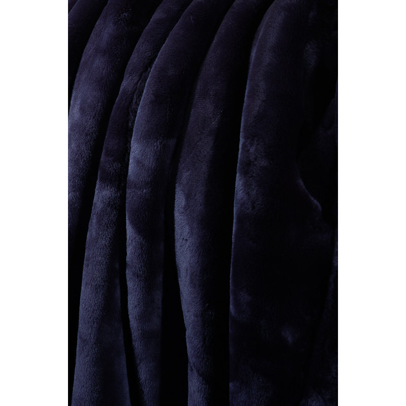  Jeté velouté, Bleu de cobalt