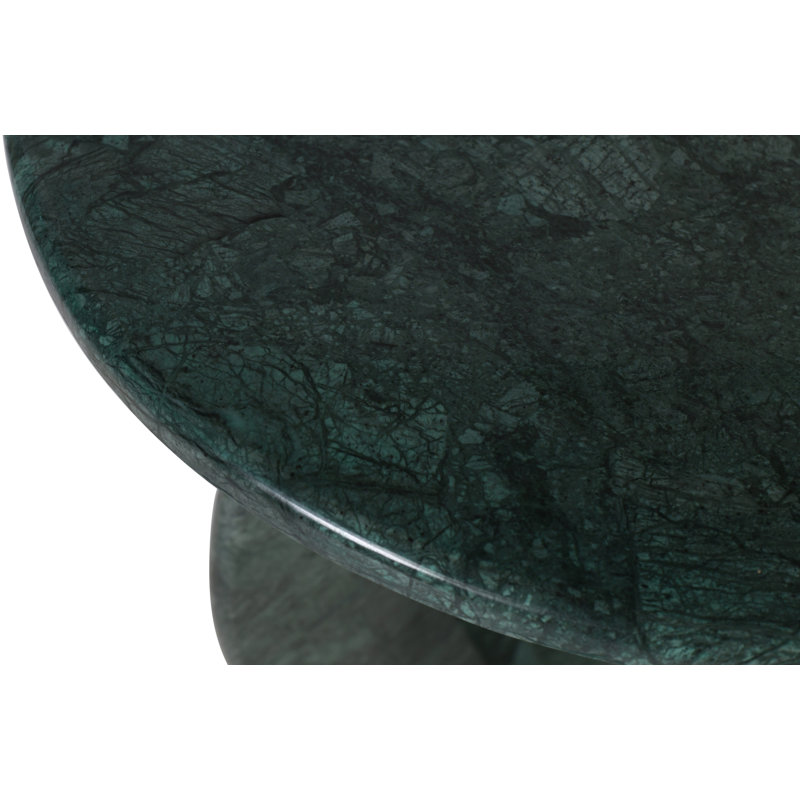 Iverna Marble Top End Table, Green