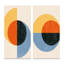 Minimal 20S Geometric Design IX - ensemble de 2 peintures-350270813-350270812