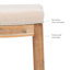 Tabouret de comptoir et de bar en bois massif sans dossier avec siège rembourré Bartonville-844602782-866721036
