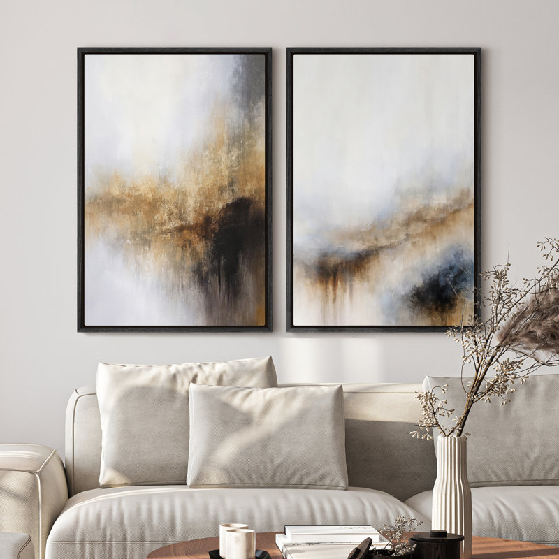 Art mural encadré sur toile, rétro muraux abstraits pour chambre à coucher, H 24 po x l 16 po, Noir