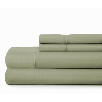 Becky Cameron Checkered Embossed Bed Sheet Set