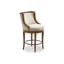 Corbin Swivel Upholstered Stool with Solid Wood Frame-1954846331