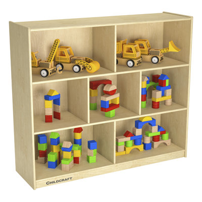 7 Compartment Shelving Unit with Caster -  Childcraft, 202816