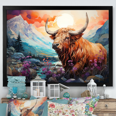 Yak Pastel Wilderness Territory sur toile
