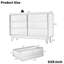 Cansler - style rétro, design biseauté, commode double 6 tiroirs, brun, espace de rangement dans la chambre à coucher