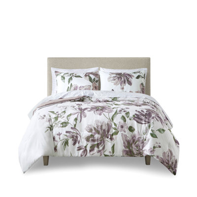 Twin Size Comforter With Mauve, Floral Print Mauve Sheets
