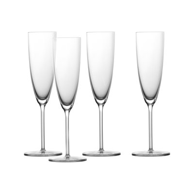 Schott Zwiesel Era Crystal Glass, 7 Oz. Champagne (Set of 4), Clear