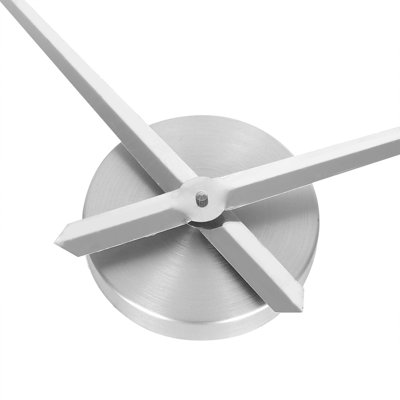 Horloge murale 3D miroir de luxe moderne à faire soi-même, grand format, autocollant décoratif pour chambre, bureau ou maison, argent