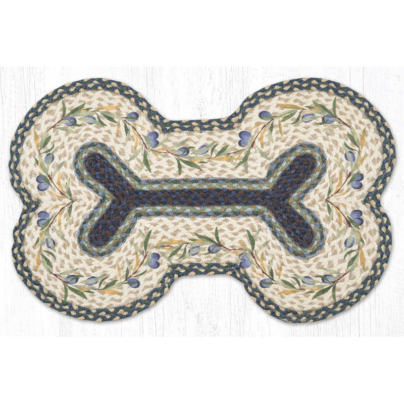  DBP-503 Olive Border Dog Bone 18"x28"