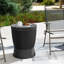 Table d'appoint d'extérieur, table d'appoint 11 gallons, noir-648530654