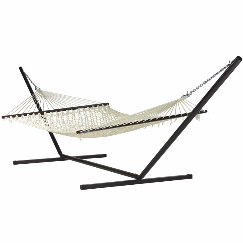 Hamac double avec support Blanco, Crème