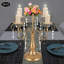 Décoration de table candélabre en fer 15,35 "avec cristaux-608483324