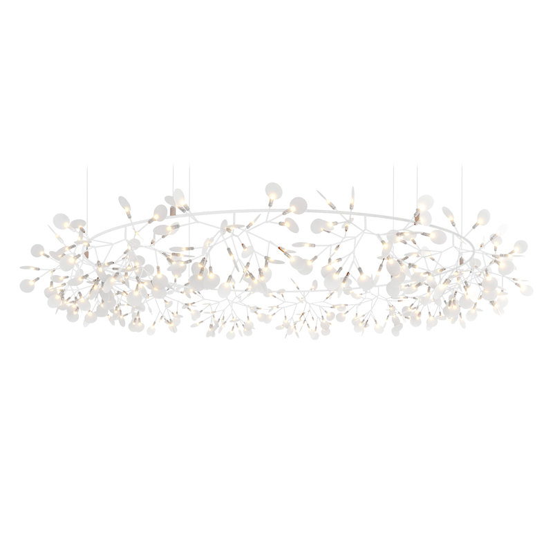 Heracleum III The Big O LED Chandelier, 10 meters, White, 82.6 inches