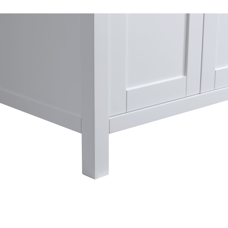 28'' Single Bathroom Vanity Base Only, Pearl White