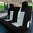 Diamond Stitched Flat Cloth Car Seat Covers Full Set-87289359