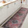 Sarok Ogee Medallion Machine-Washable Red/Blue/Brown Rug