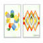 «Abstract Retro Geometrics IV», ensemble de 2 impressions-596648018-596648031