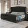 DuJuan 50.8" Adjustable Bed with Velvet Upholstered and Deep Button Tufted Headboard, with Dual Motor/ Nailhead Trim Wingback