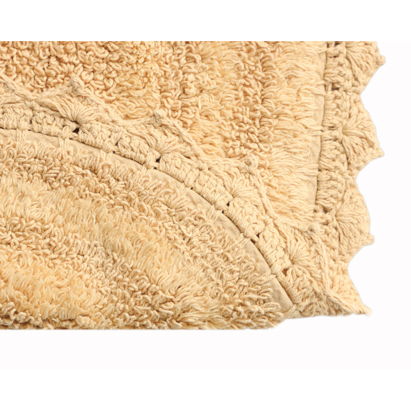 100% Cotton Bath Rug, Beige