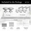 Tringle à rideau simple de 1 po de diamètre Aricel Meriville Prima, réglable-1342456614-1342456609
