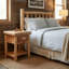 Table de chevet avec tiroir Cedar Log-1070662180