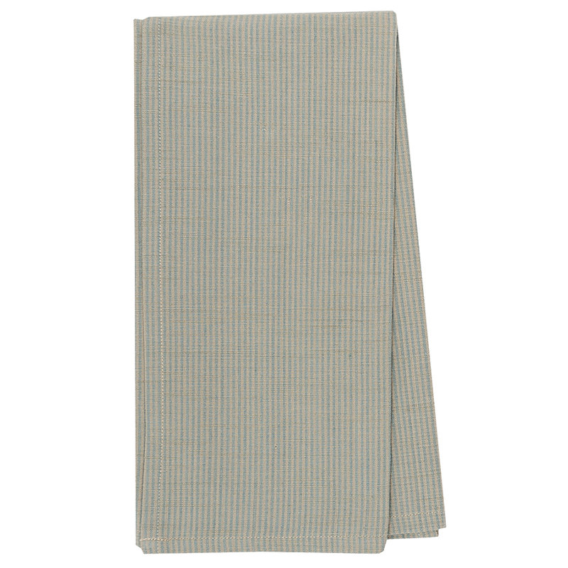 Gilmour Port Stripe Cotton Napkin, Aegean