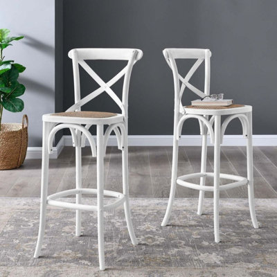 Maribel Solid Wood Counter Stool, Set of 2