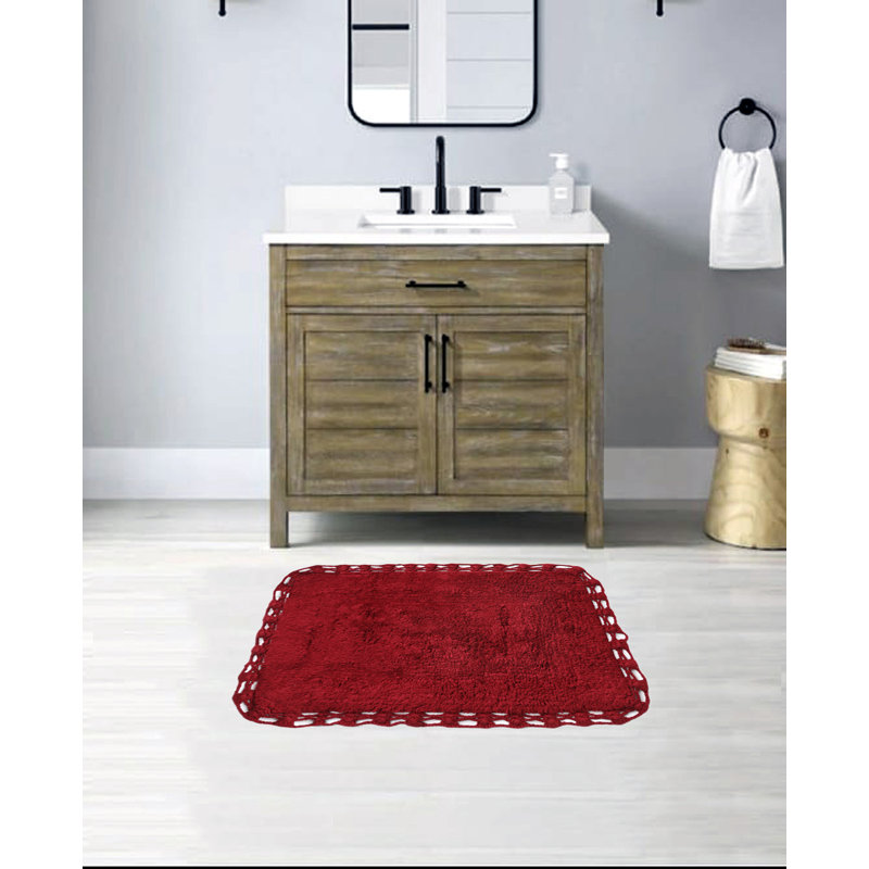 Ensemble de tapis de bain Rosellen, Rouge