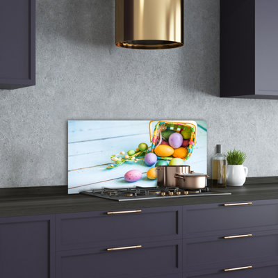 Haverhill 50cm W x 100cm L Glass Peel and Stick Panel