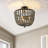 Solid Wood Semi Flush Mount