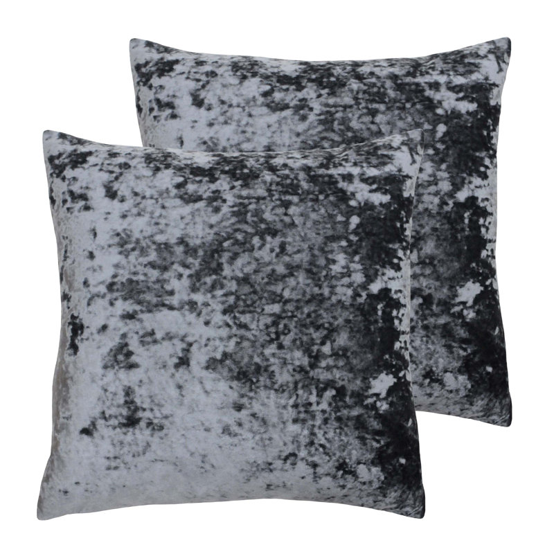 Square Cushion, Polyester/Polyfill, Pewter