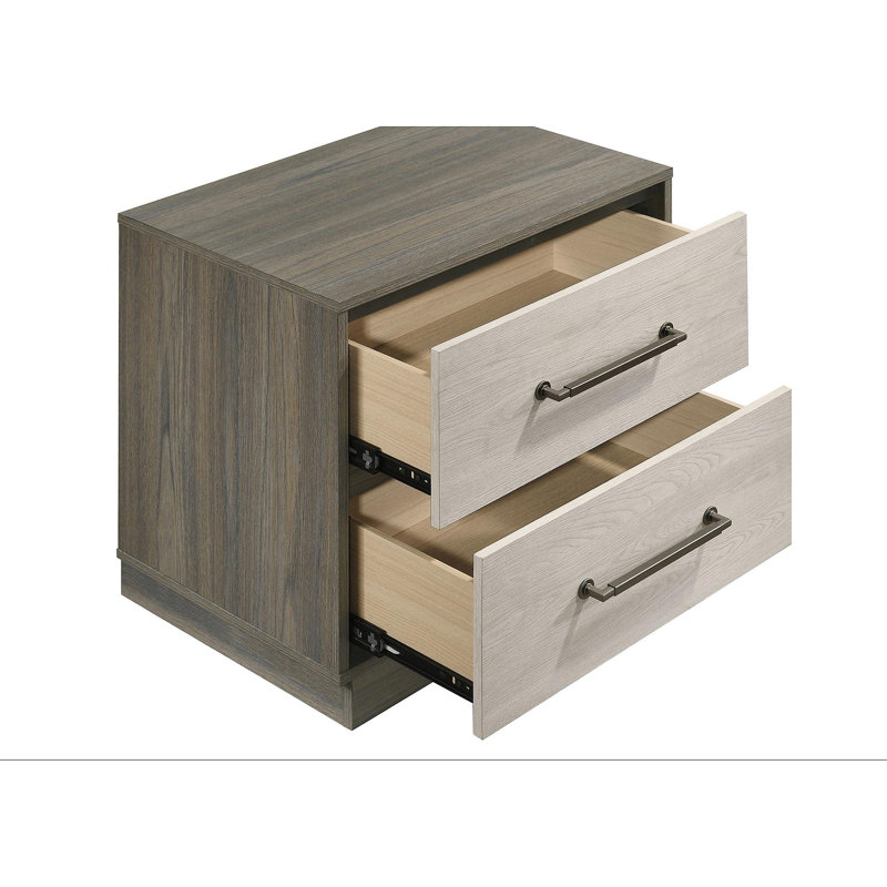 Table de chevet 2 tiroirs Edmondson