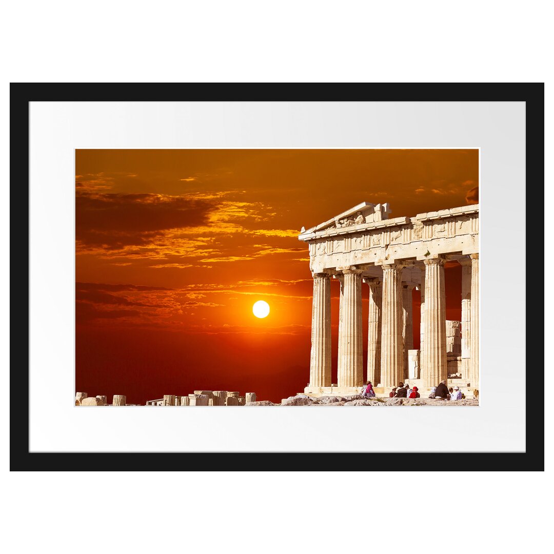 Tempel der Athene Gerahmter Fotodruck Poster