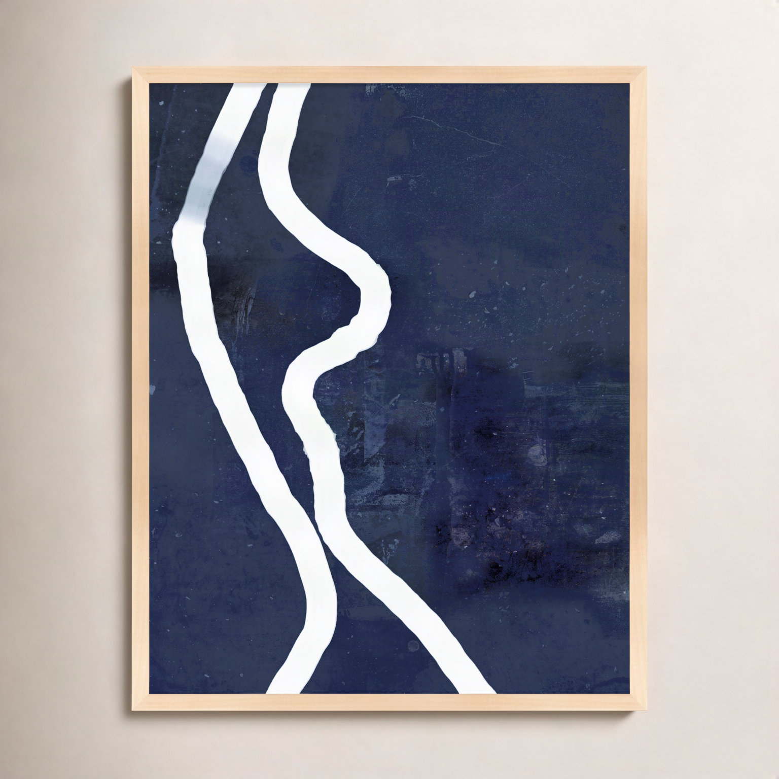 White Rope 2 by Jacques Pilon, 25" H x 20" W x 1.25" D, Brown