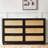Retro Black Solid Wood Sideboard