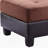 Elegant Chocolate Upholstered Ottoman