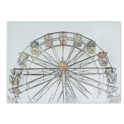 Tempered Glass Ferris Wheel Chopping Board