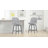 Swivel Bar Stools, 26" Counter Height Bar Stool with Solid Wood Legs, Modern Upholstered Barstools with Back for Kitchen Island, 1 Pieces, PU Leather in White-126459037
