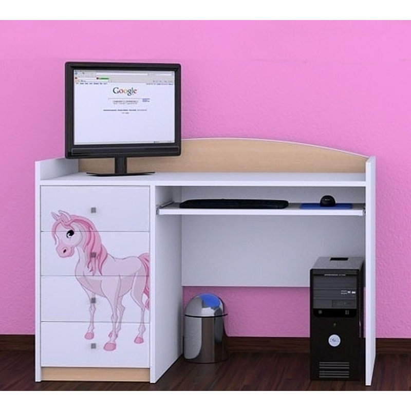 Mortimer 125cm Computer Desk, Beige