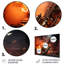 Orange Black Fire Sax Tools Music Entertainment Wall Decor on Metal