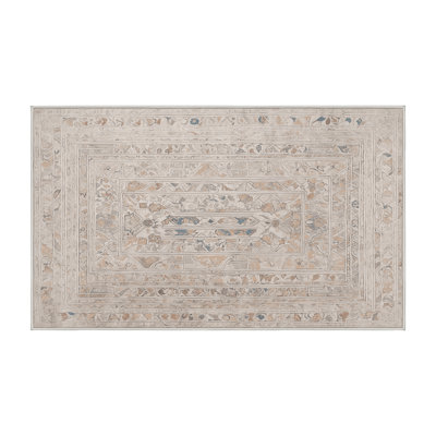 Machine Washable Beige Area Rug