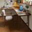 70.87"Walnut L-Shaped Solid Wood desk-108679355-108679352