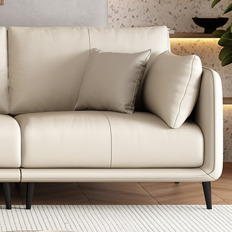 Straight-line Italian modern minimalist sofa, 35" H x 70.86" W x 35.43" D