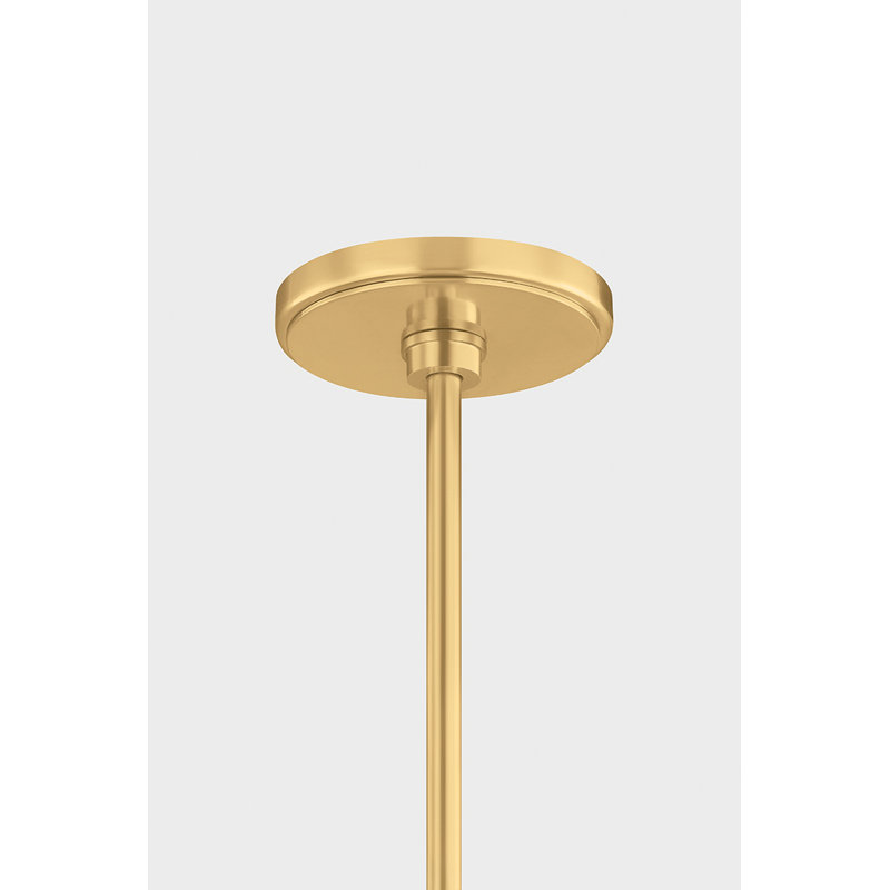 Chatton Pendant in Aged Brass, 15 W, 15.5" H x 12" W x 12" D