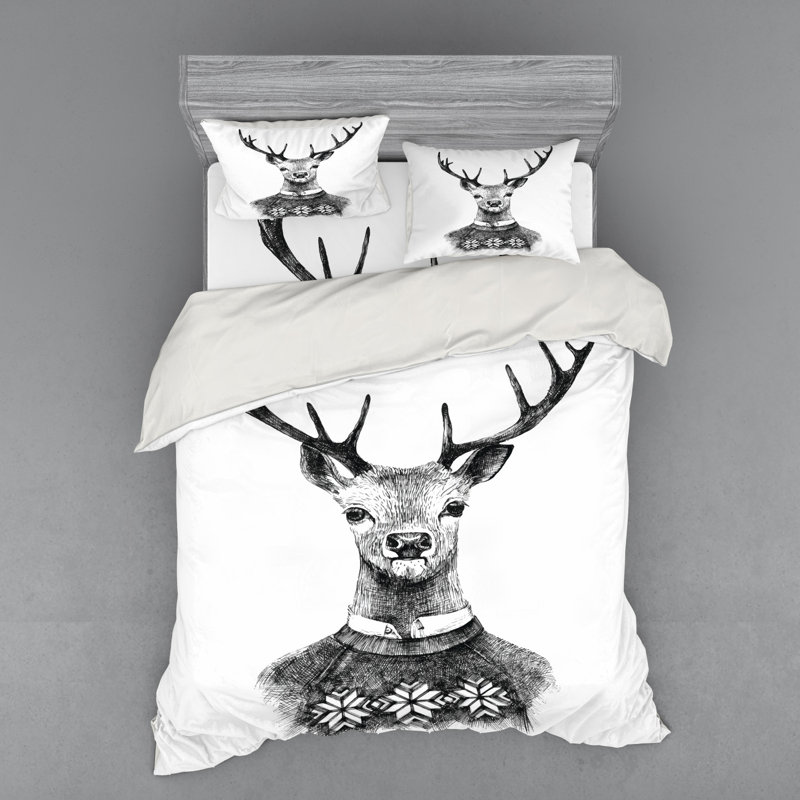 Indie Rustic Polyester Duvet Cover, Queen Duvet Cover + 3 Additional Pieces