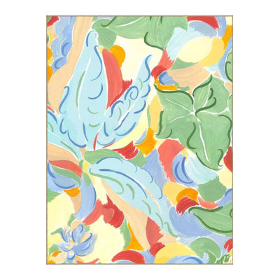 Multicolor Abstract Patterned Woven Base Modern Decorative Washable Rug